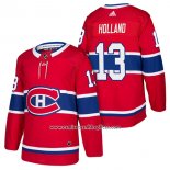 Camiseta Hockey Montreal Canadiens 13 Peter Holland Autentico Primera 2018 Rojo