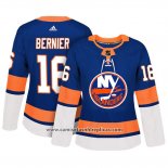 Camiseta Hockey Mujer New York Islanders 16 Steve Bernier Adizero Jugador Primera Azul