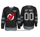 Camiseta Hockey New Jersey Devils Personalizada Negro