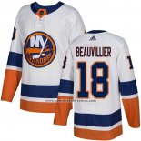 Camiseta Hockey New York Islanders 18 Anthony Beauvillier Road Autentico Blanco