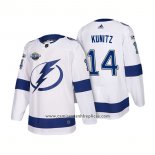 Camiseta Hockey Tampa Bay Lightning 14 Chris Kunitz 2018 Blanco