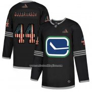 Camiseta Hockey Vancouver Canucks Gudbranson 2020 USA Flag Negro