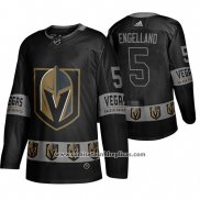 Camiseta Hockey Vegas Golden Knights Deryk Engelland Breakaway Negro