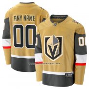 Camiseta Hockey Vegas Golden Knights Primera Breakaway Personalizada Oro