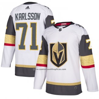 Camiseta Hockey Vegas Golden Knights William Karlsson Autentico Blanco