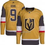 Camiseta Hockey Vegas Oroen Knights Jack Eichel Autentico Alterno Oro