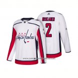 Camiseta Hockey Washington Capitals 2 Matt Niskanen Centennial Patch 2018 Blanco