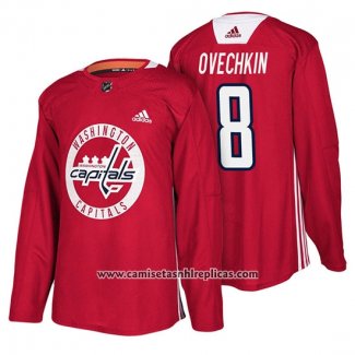 Camiseta Hockey Washington Capitals Alex Ovechkin New Season Practice Rojo