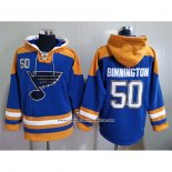 Sudaderas con Capucha St. Louis Blues Jordan Binnington Azul