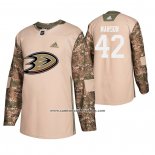 Camiseta Hockey Anaheim Ducks Josh Manson Veterans Day Camuflaje