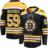 Camiseta Hockey Boston Bruins Tyler Bertuzzi Primera Breakaway Negro