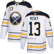 Camiseta Hockey Buffalo Sabres 13 Jimmy Vesey Road Autentico Blanco