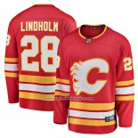 Camiseta Hockey Calgary Flames Elias Lindholm Primera Breakaway Rojo