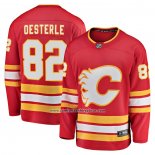 Camiseta Hockey Calgary Flames Jordan Oesterle Primera Breakaway Rojo