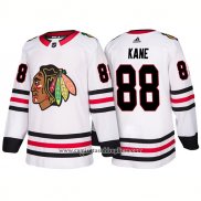 Camiseta Hockey Chicago Blackhawks 88 Patrick Kane Segunda 2018 Blanco