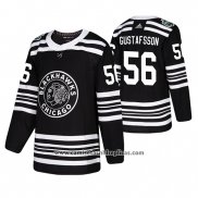 Camiseta Hockey Chicago Blackhawks Erik Gustafsson Winter Classic Negro