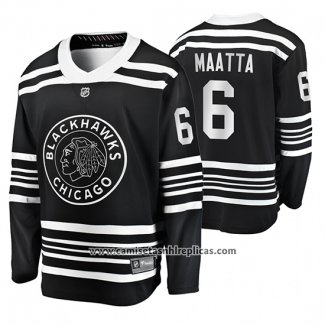 Camiseta Hockey Chicago Blackhawks Olli Maatta Premier Alternato Negro