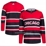 Camiseta Hockey Chicago Blackhawks Reverse Retro Autentico Blank Rojo