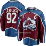 Camiseta Hockey Colorado Avalanche Gabriel Landeskog Primera 2022 Stanley Cup Final Breakaway Rojo