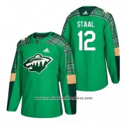 Camiseta Hockey Minnesota Wild Eric Staal 2018 St. Patrick's Day Verde