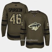 Camiseta Hockey Minnesota Wild Jared Spurgeon Camuflaje Salute To Service