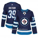 Camiseta Hockey Mujer Winnipeg Jets 39 Toby Enstrom Adizero Jugador Primera Azul