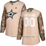 Camiseta Hockey Nino Dallas Stars Autentico 2017 Veterans Day Stitched Personalizada Camuflaje