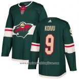 Camiseta Hockey Nino Minnesota Wild 9 Mikko Koivu Verde Primera Autentico Stitched