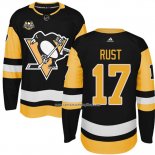 Camiseta Hockey Nino Pittsburgh Penguins 8 Bryan Rust Negro 50 Anniversary Primera Premier