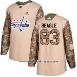 Camiseta Hockey Nino Washington Capitals 83 Jay Beagle Camuflaje Autentico 2017 Veterans Day Stitched