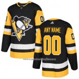 Camiseta Hockey Pittsburgh Penguins Primera Personalizada Negro