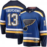 Camiseta Hockey St. Louis Blues Alexey Toropchenko Primera Breakaway Azul