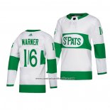 Camiseta Hockey Toronto Maple Leafs 16 Mitch Marner Road Blanco