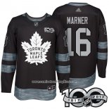 Camiseta Hockey Toronto Maple Leafs 16 Mitchell Marner 2017 Centennial Limited Negro