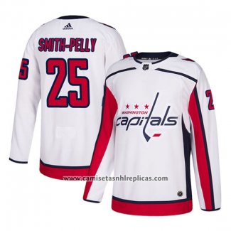 Camiseta Hockey Washington Capitals Devante Smith Pelly Autentico Segunda Blanco