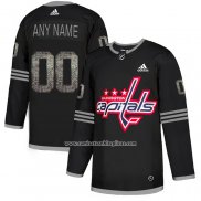 Camiseta Hockey Washington Capitals Personalizada Black Shadow