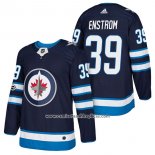 Camiseta Hockey Winnipeg Jets 39 Toby Enstrom Autentico Primera 2018 Azul