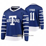 Camiseta Hockey Zach Hyman Throwback Breakaway Jugador Azul