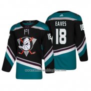 Camiseta Hockey Anaheim Ducks Patrick Eaves Alternato 25th Aniversario Autentico Negro