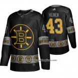 Camiseta Hockey Boston Bruins Danton Heinen Breakaway Negro