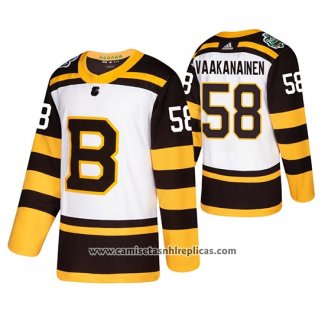 Camiseta Hockey Boston Bruins Urho Vaakanainen Winter Classic Blanco