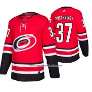 Camiseta Hockey Carolina Hurricanes Andrei Svechnikov Primera Autentico Rojo