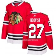 Camiseta Hockey Chicago Blackhawks 27 Adam Boqvist Primera Autentico Rojo