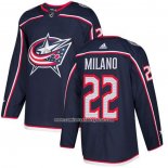 Camiseta Hockey Columbus Blue Jackets 22 Milano Primera Autentico Azul