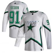 Camiseta Hockey Dallas Stars Tyler Seguin Reverse Retro Autentico 2020 21 Blanco