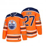 Camiseta Hockey Edmonton Oilers 27 Milan Lucic 2018 Naranja