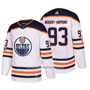 Camiseta Hockey Edmonton Oilers 93 Ryan Nugent-Hopkins 2018 Blanco