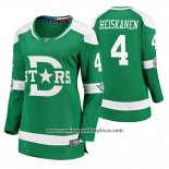 Camiseta Hockey Mujer Dallas Stars Miro Heiskanen Breakaway Jugador 2020 Winter Classic Verde