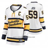 Camiseta Hockey Mujer Nashville Predators Roman Josi Breakaway Jugador 2020 Winter Classic Blanco