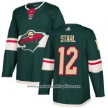 Camiseta Hockey Nino Minnesota Wild 12 Eric Staal Verde Primera Autentico Stitched